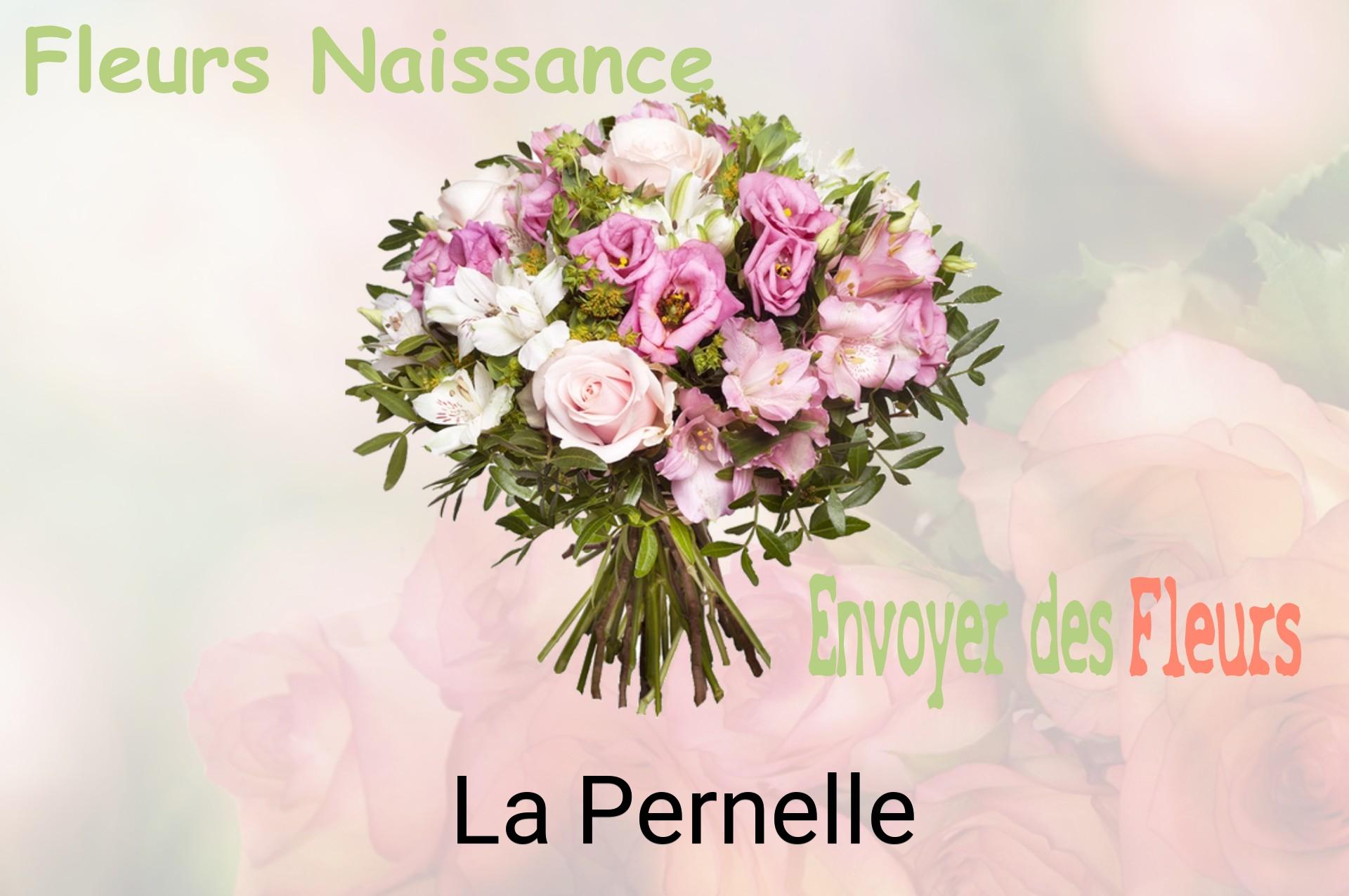 Bouquet de fleurs de naissance livré à La Pernelle